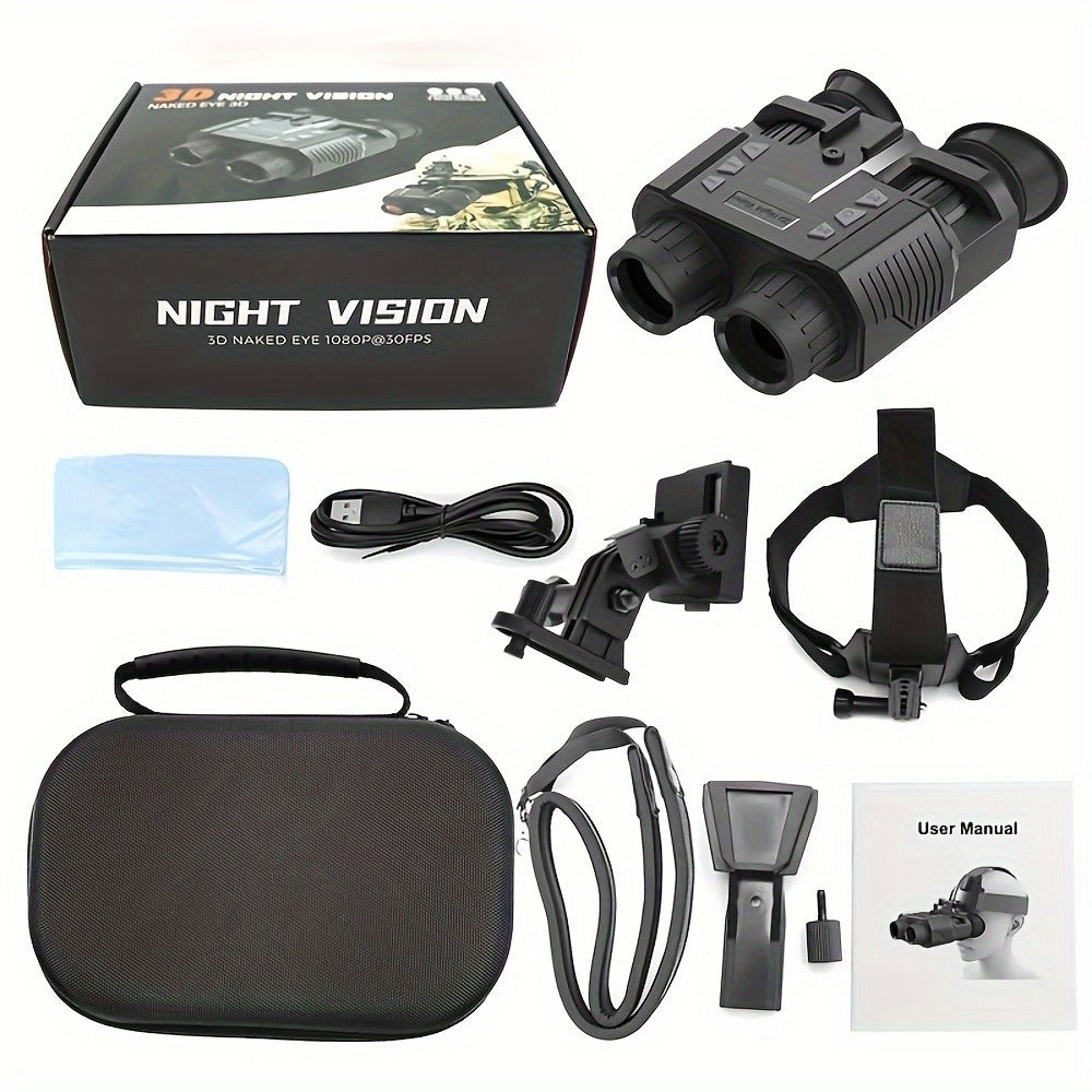 Infrared Night Vision Monocular – HD 1080P / 4K Ultra HD | USB Rechargeable Digital Night Vision Scope | 8x28mm Telescope Camera for Hunting Camping Wildlife Observation Night Photography