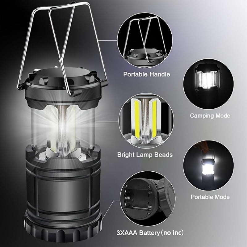 Collapsible Camping Lantern Rechargeable Bulk Set – Foldable USB LED Pendant Light for Camping, Power Outages & Emergency Survival, 4/8pcs Value Pack