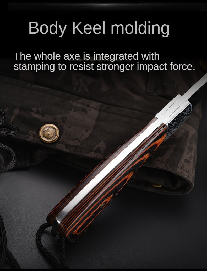 Tactical Axe Set Outdoor Multifunctional Knife Tool Card 3-4 Piece Kit for Hiking Camping BBQ Survival Wolf Head Axe Option