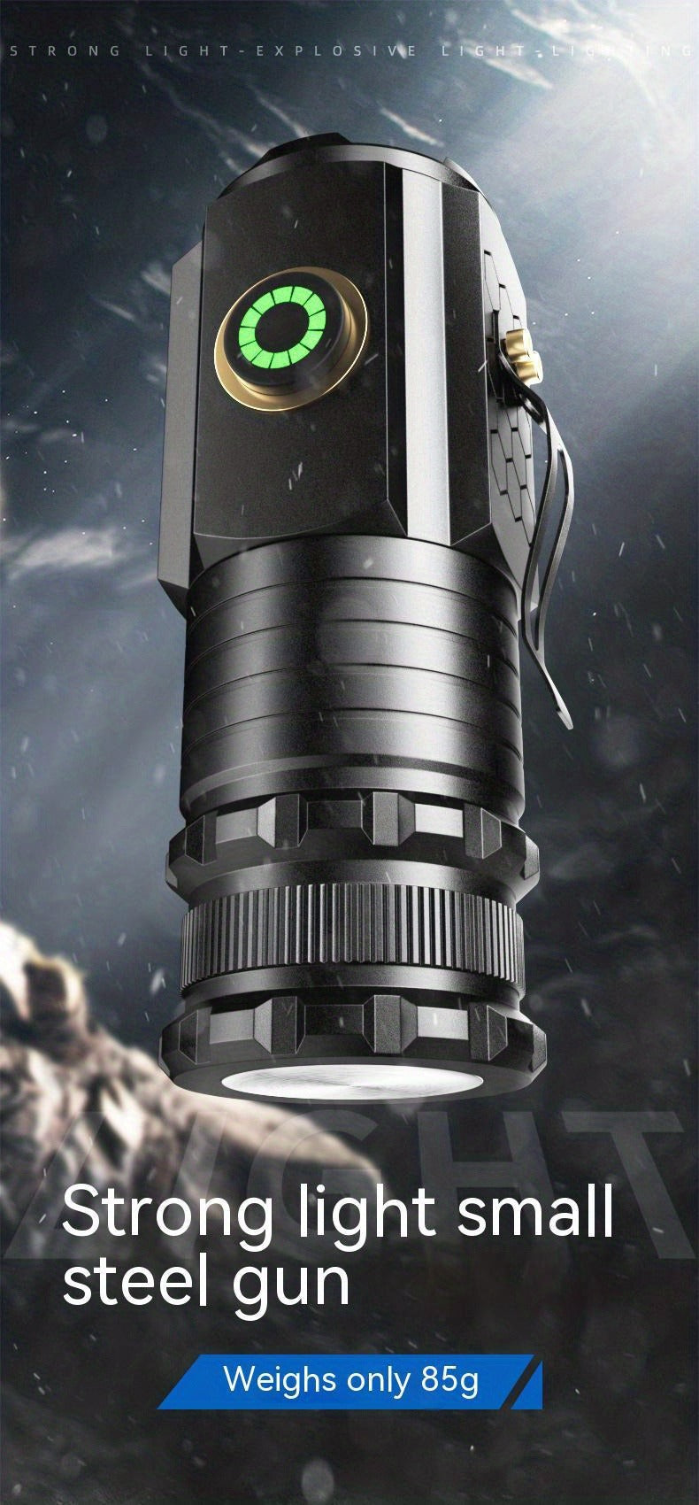 Magnetic LED Flashlight, 3000 Lumen Super Bright Rechargeable Torch with Strong Magnet Base, 300M Long Range Flood Beam for Outdoor, Camping, Household & Emergency Use