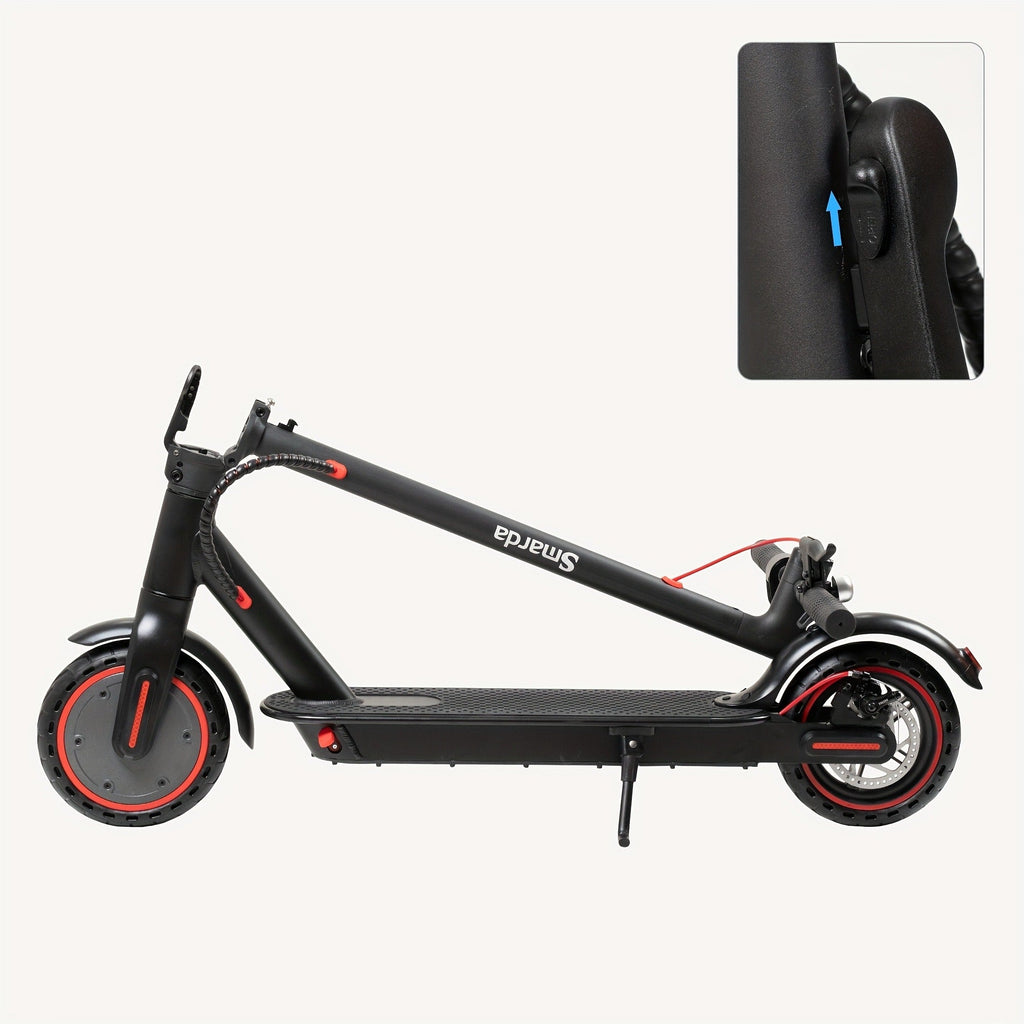 Electric Scooter for Adults 350W Motor Foldable Commuter E-Scooter 19 Miles Range 8.5" Solid Tires Portable Lightweight Travel Scooter for City Riding Shopping Commuting