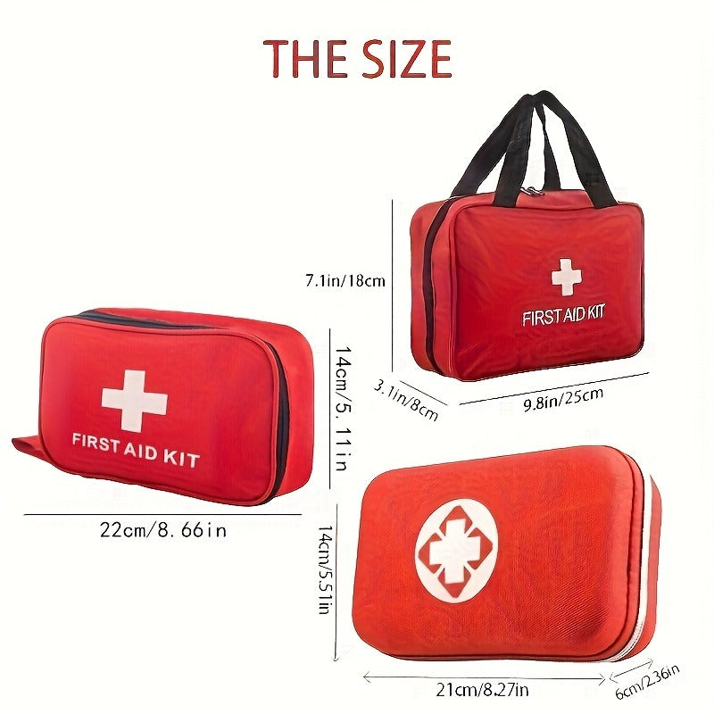 184-Piece First Aid Kit – Portable Multi-Purpose Emergency Medical Kit for Outdoor Adventures, Hunting, Hiking, Camping, Home & Car