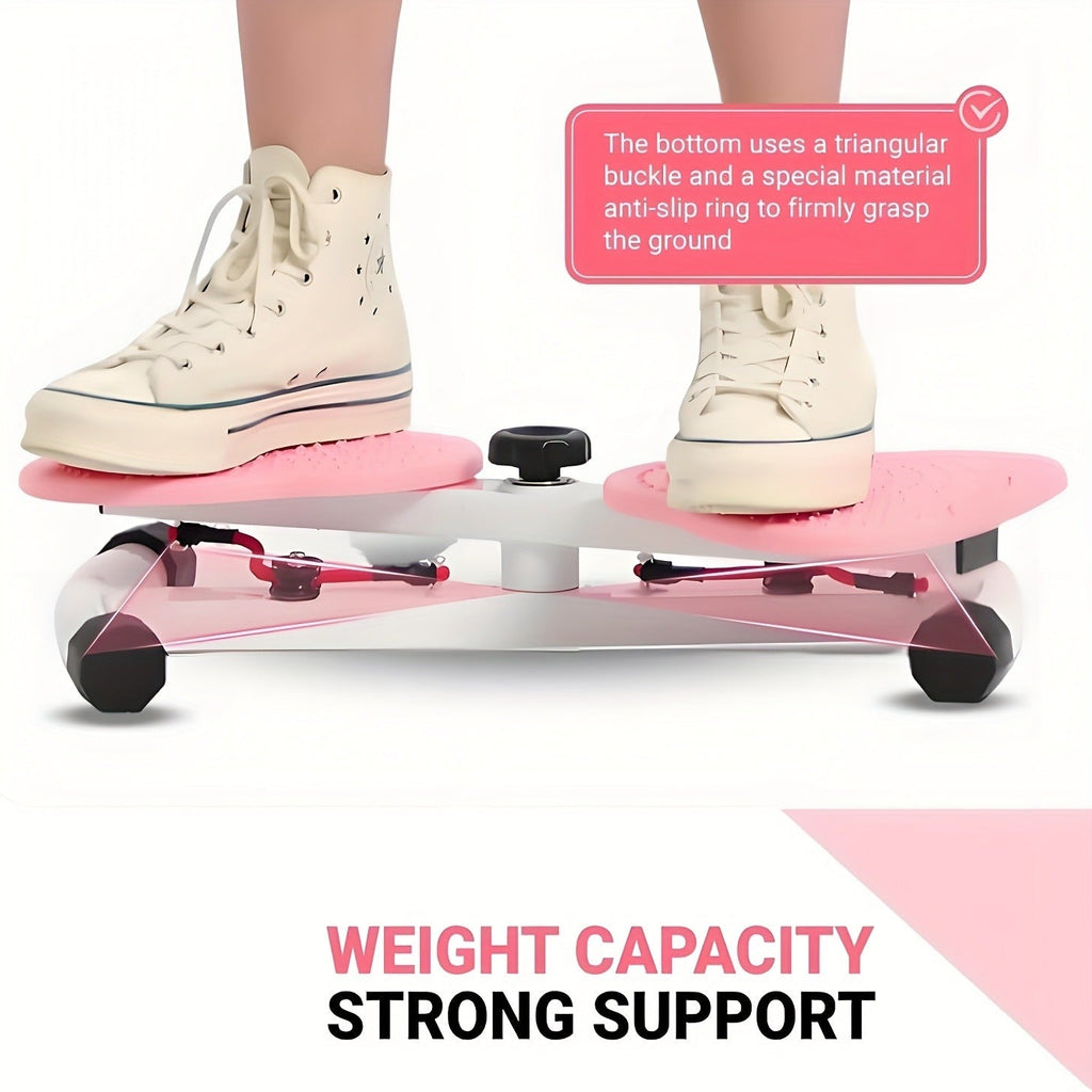 Waist Twisting Board Ab Twister for Home Gym – Noiseless 360° Twist Exercise Machine with Digital Display, Figure-8 Resistance Band & 360 LBS Capacity – Track Time, Reps & Calories