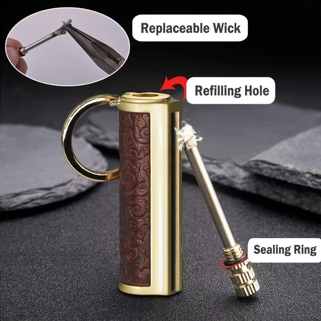 Permanent Match Fire Starter Set 4pcs, 10000-Strike Flint Metal Match Lighter with Keychain, Emergency Survival Fire Starter Kit for Outdoor Camping Hiking Backpacking, No Fuel No Battery Required