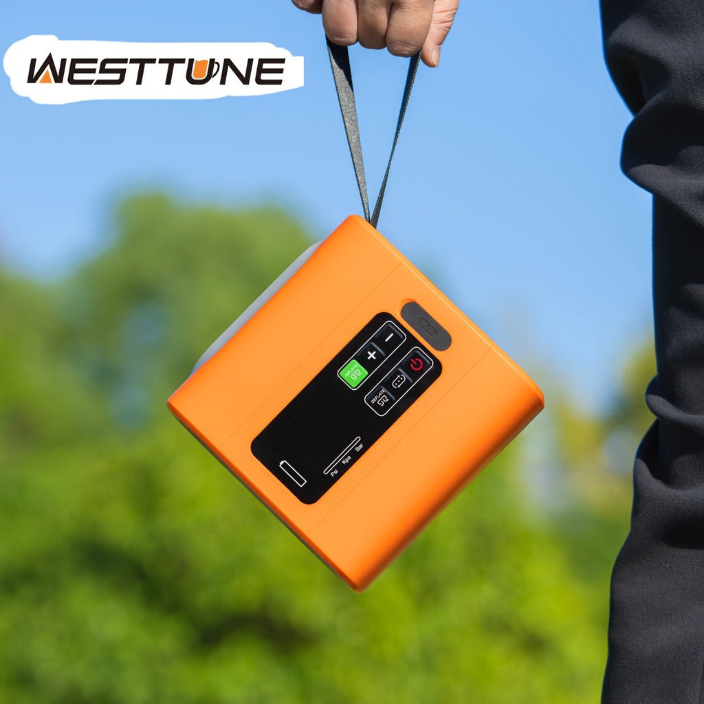 Smart High-Pressure Air Pump, LCD Auto-Stop & USB Fast Charge