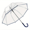 Clear Dome Bubble Umbrella 2 Pack Windproof Rainproof Auto Open 47 Inch Wide Canopy 8-Rib PVC Transparent Umbrella for Weddings Proms Graduations Outdoor Events