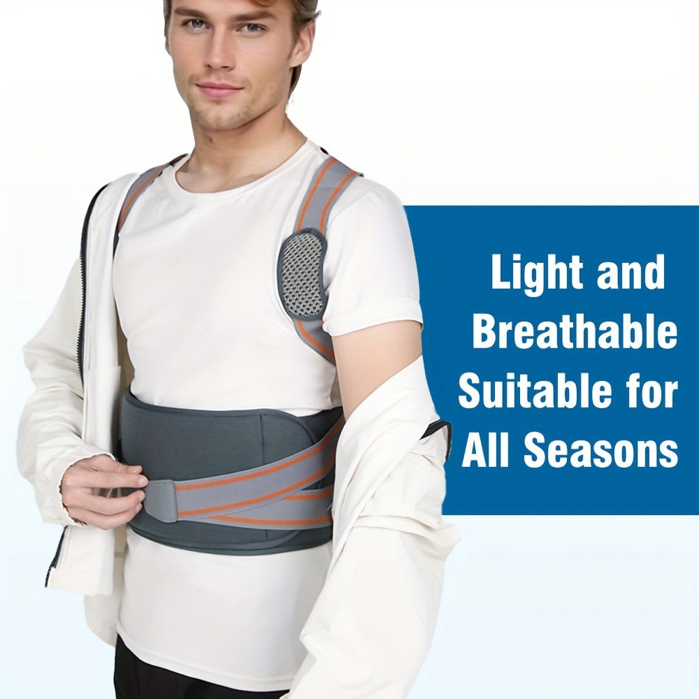 Magnetic Posture Corrector Back Brace – Adjustable Shoulder Support Belt for Men & Women, Instant Posture Improvement, Breathable Back Straightener
