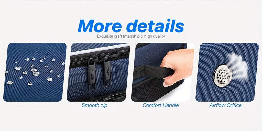 Oxford Fabric Golf Travel Bag Sturdy Double Layer Trunk Organizer with Zipper Closure Compact Golf Gear Storage Bag for Clothes Accessories Perfect Golf Lover Gift Blue