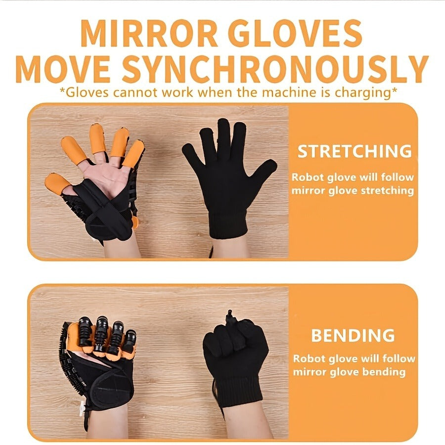Hand Rehabilitation Glove Pneumatic Finger Trainer Left Right M L XL
