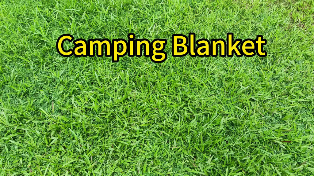 Puffy Camping Blanket Foldable Lightweight Water Resistant with 3D Eye Mask - DWR Coated Outdoor Blanket for Camping, Hiking, Travel, Beach, Stadium & Car, Warm Packable Throw in 4 Colors, 55" x 78"