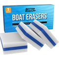 Boat Eraser Cleaning Sponge – No Bleach Magic Scrubber for Deck, Hull, Vinyl & Fiberglass – Removes Scuffs, Dirt & Grease on Pontoon, Fishing & Jon Boats (3, 9 or 12 Pack)