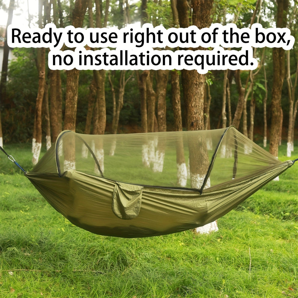 Double Camping Hammock with Mosquito Net & Sun Shade | 3-in-1 Lightweight Portable Hammock for Camping, Hiking, Backpacking & Garden