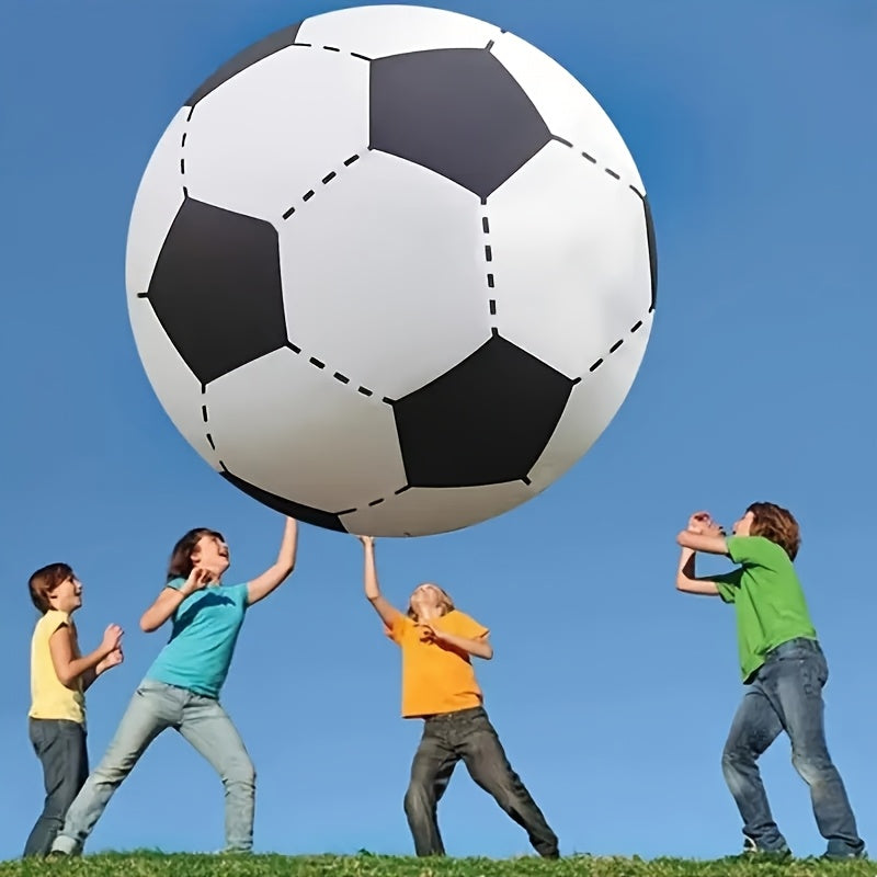 Giant Inflatable Soccer Ball for Indoor & Outdoor Use – Large Beach Ball for Pool Parties, Backyard Games, Playground Kickabout & Events – Fun Summer Sports Ball for Kids & Adults
