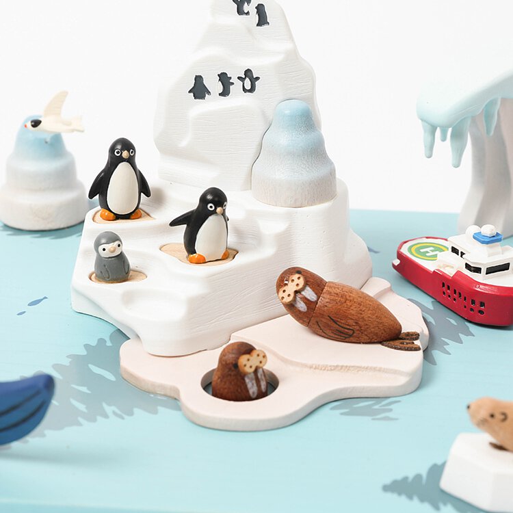 Wooden Antarctica Music Box