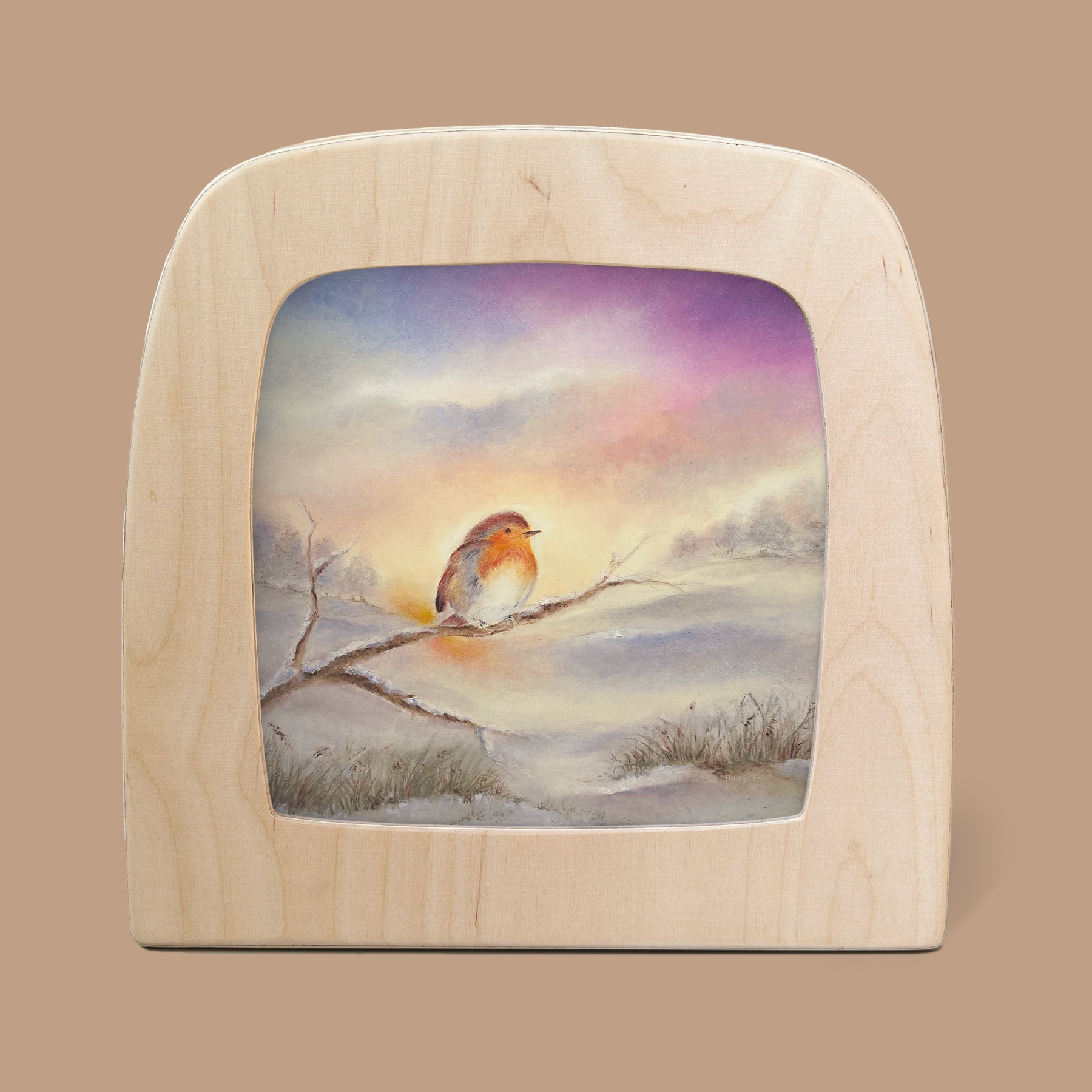 Silhouette Only - Winter Robin Silhouette for Toverlux Lamp