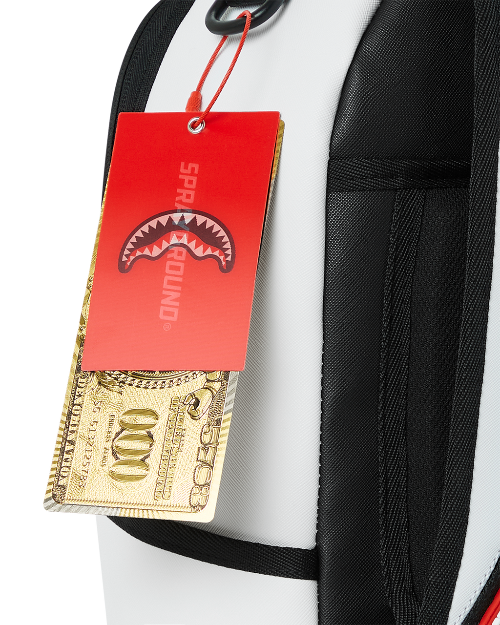 SHARK CENTRAL SPLIT BACKPACK BLK/WHT (DLXV)