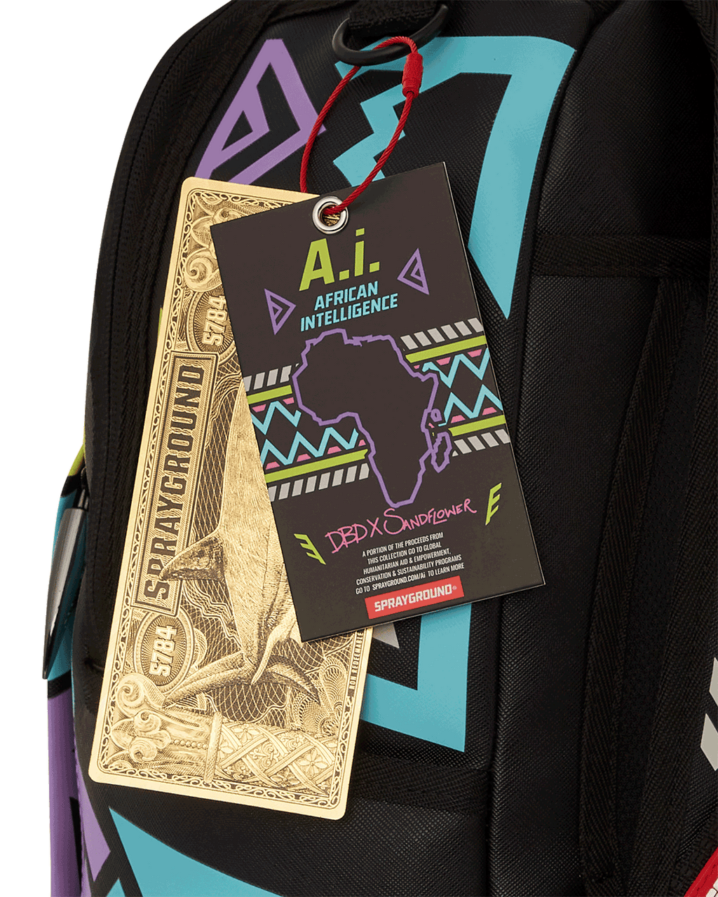 A.I. PATH TO THE FUTURE III BACKPACK - SANDFLOWER COLLAB (GLOW IN THE DARK)