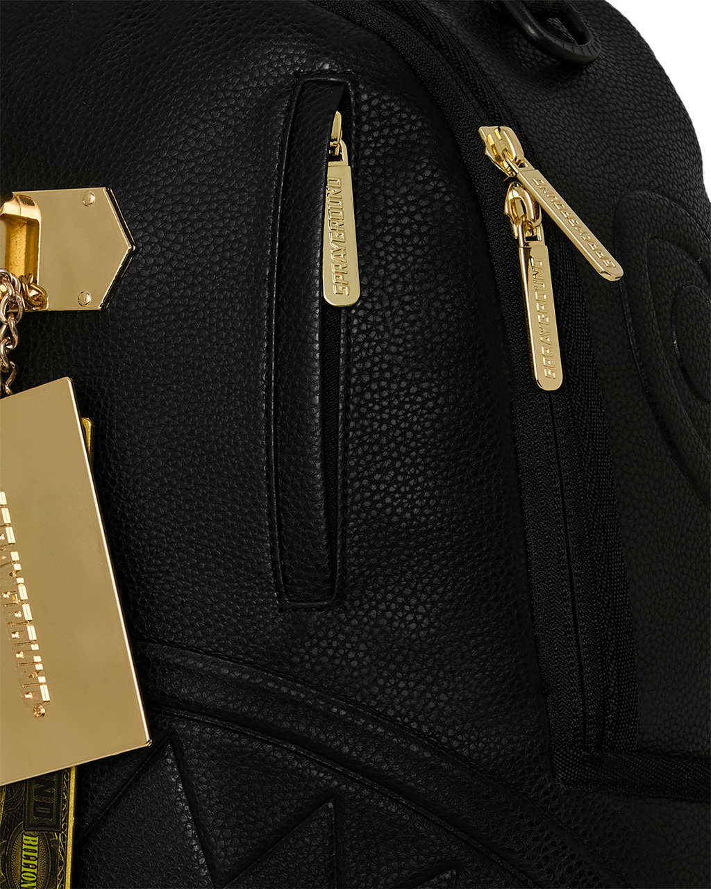 GOLDEN RESERVE METAL MONEY LOCKED HANDTAG BACKPACK