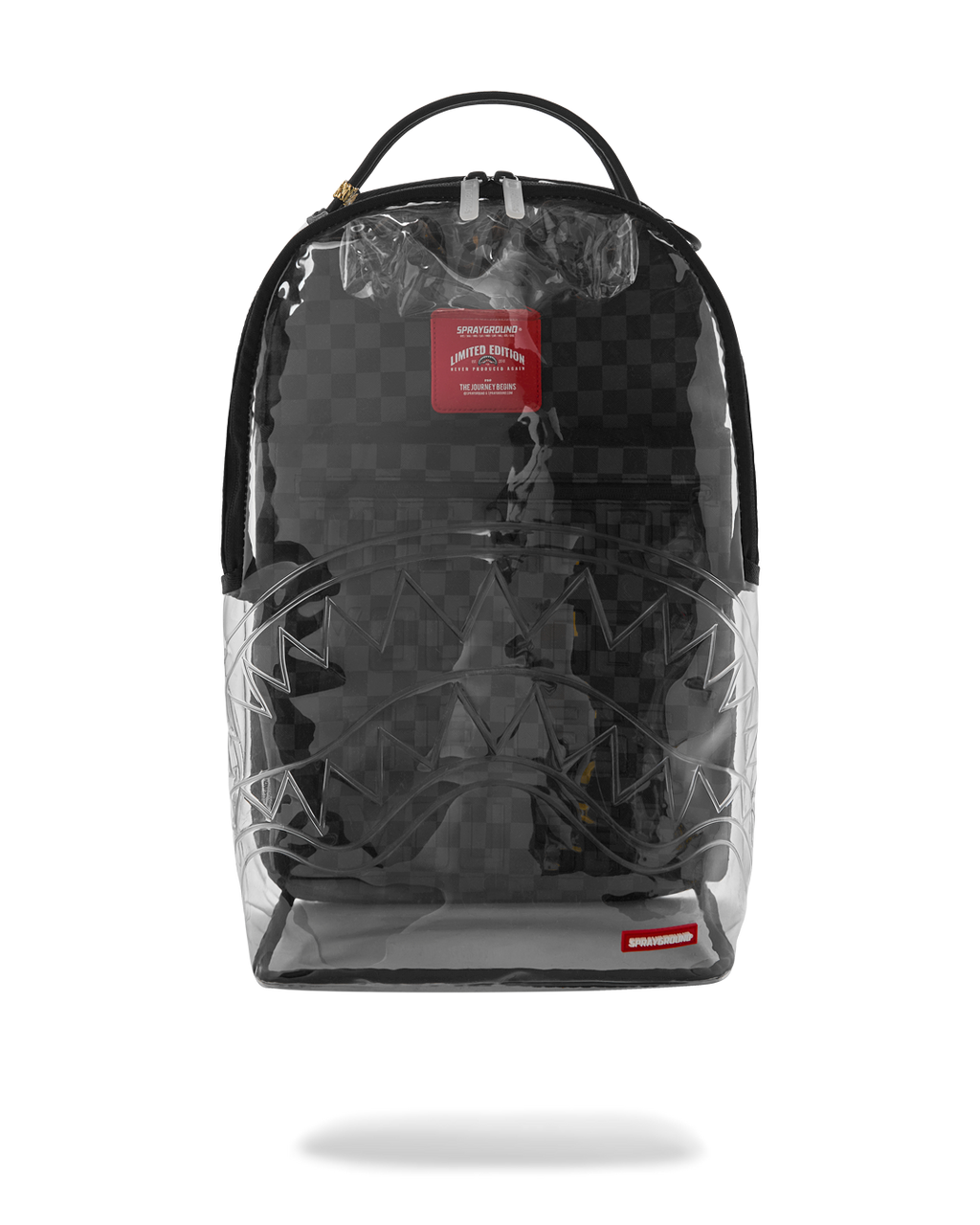 CLEAR DLX BACKPACK - CHECKED OUT (GRAY BLK CHECK)