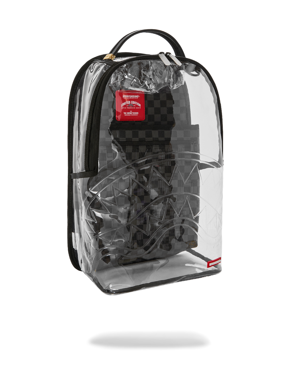 CLEAR DLX BACKPACK - CHECKED OUT (GRAY BLK CHECK)