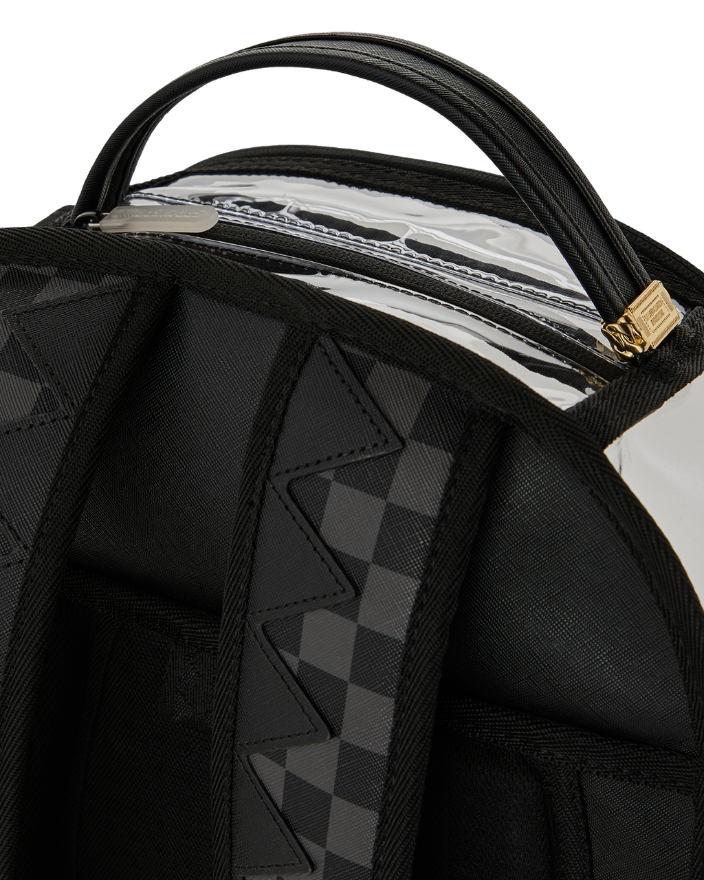 CLEAR DLX BACKPACK - CHECKED OUT (GRAY BLK CHECK)