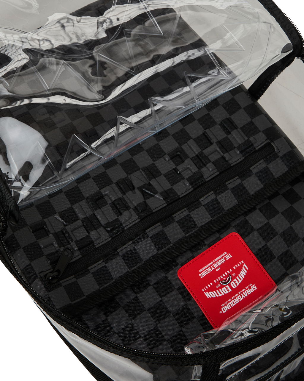 CLEAR DLX BACKPACK - CHECKED OUT (GRAY BLK CHECK)