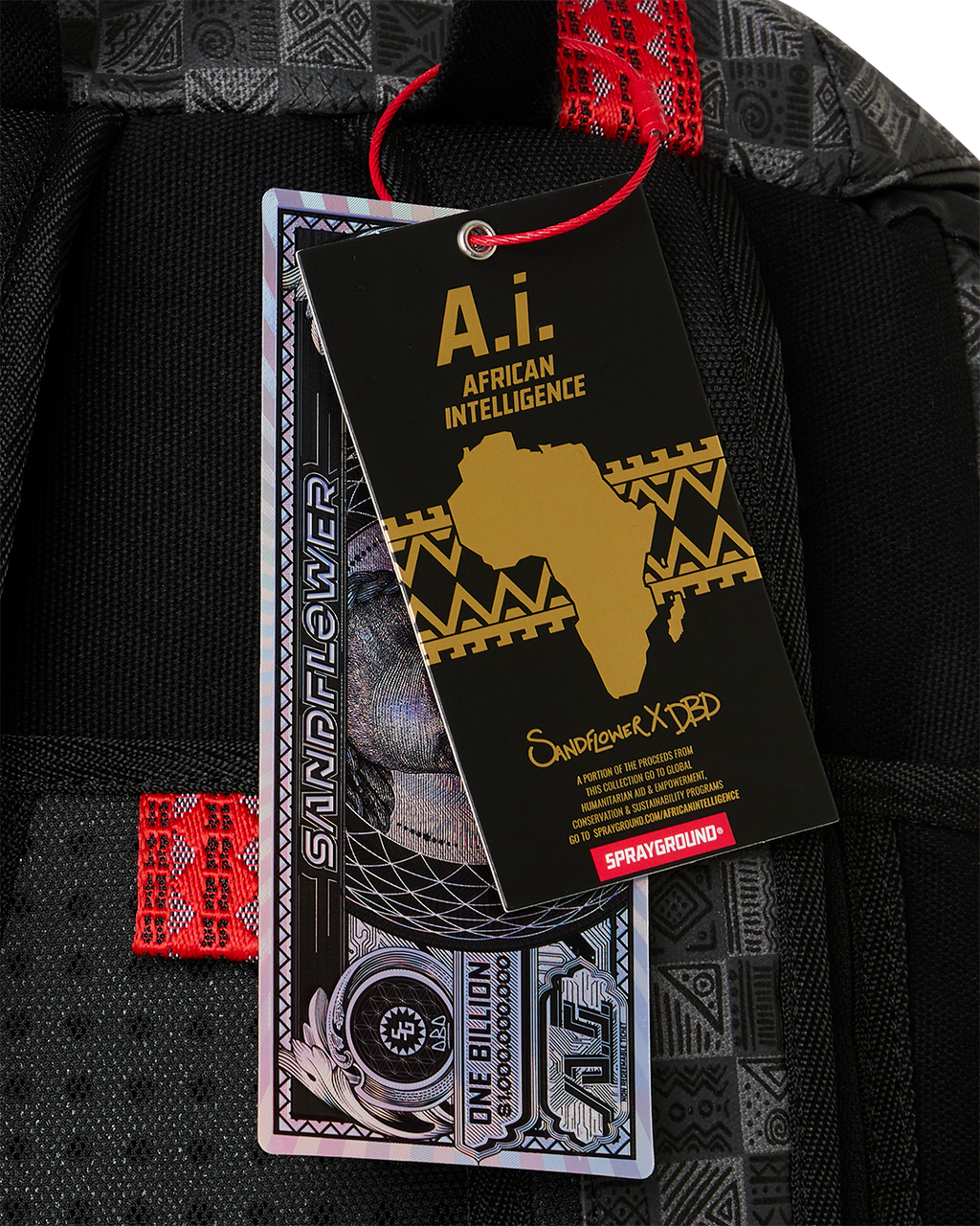 A.I. AFRICAN INTELLIGENCE MIDNIGHT MAGIC BACKPACK - SANDFLOWER COLLAB
