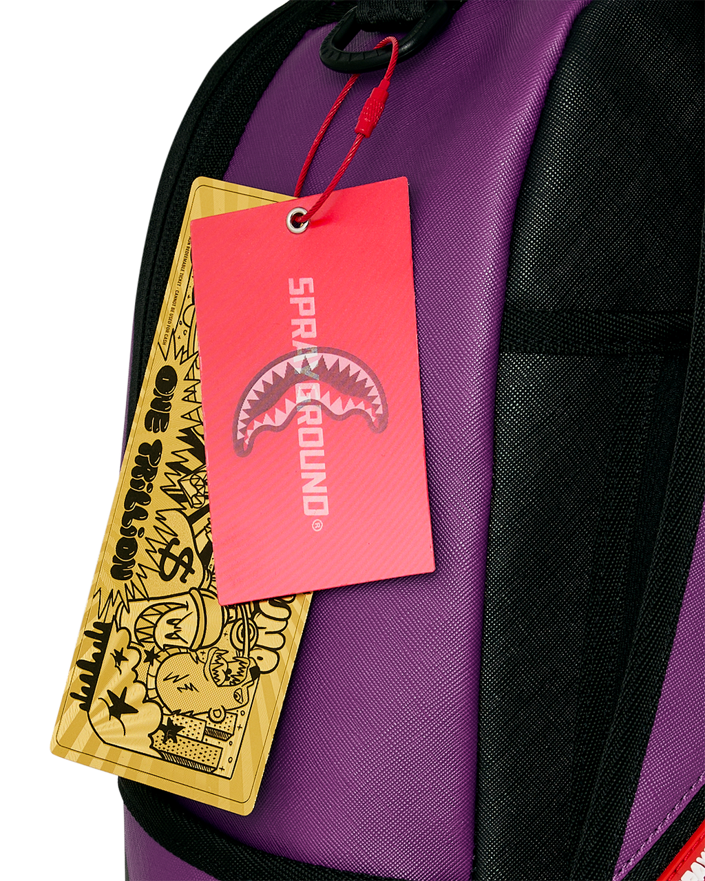 SHARK CENTRAL BUBBLE SHARK (PRPLE) BACKPACK