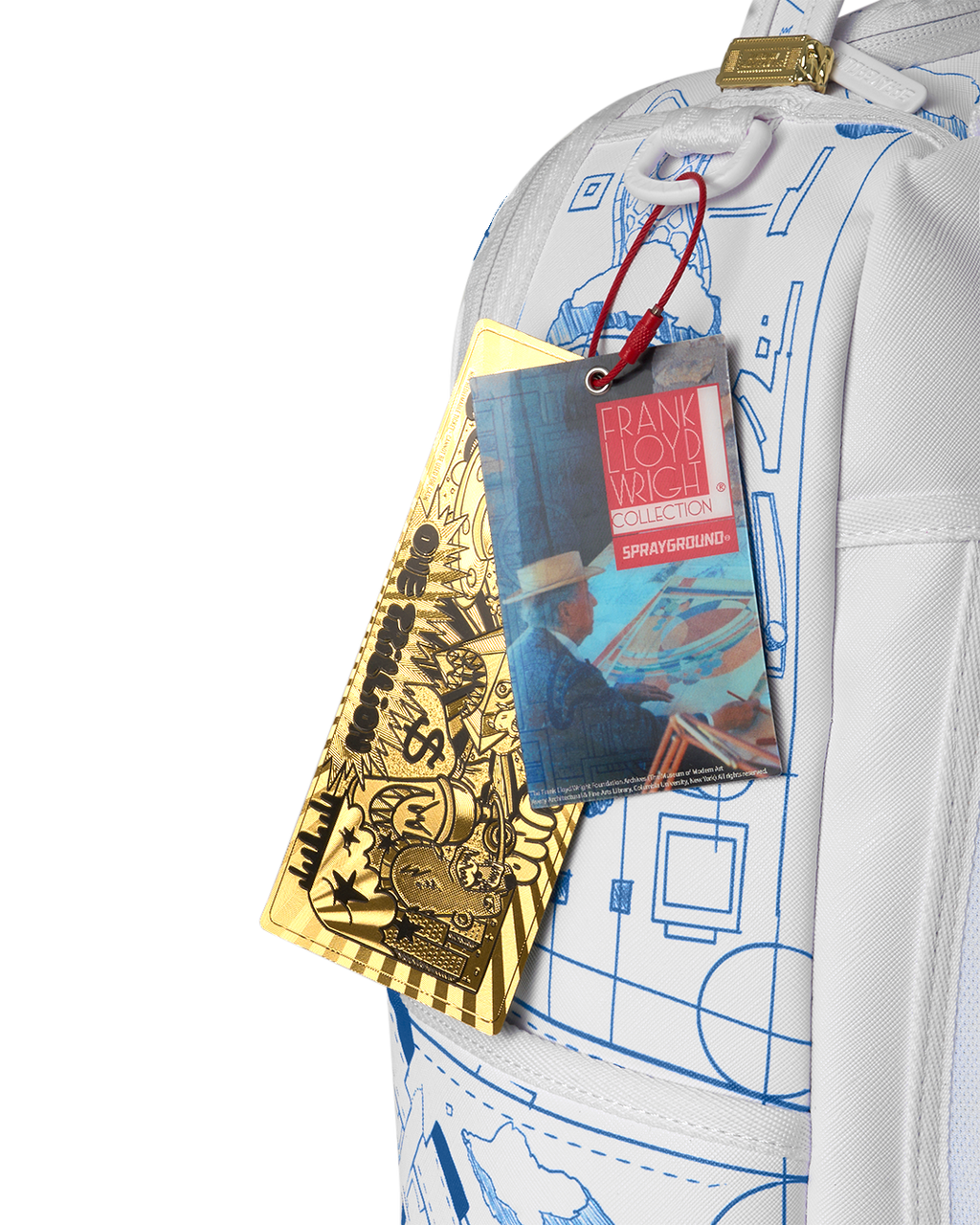 FRANK LLOYD WRIGHT COLLAB ARCHITECTURAL DRAWING BACKPACK
