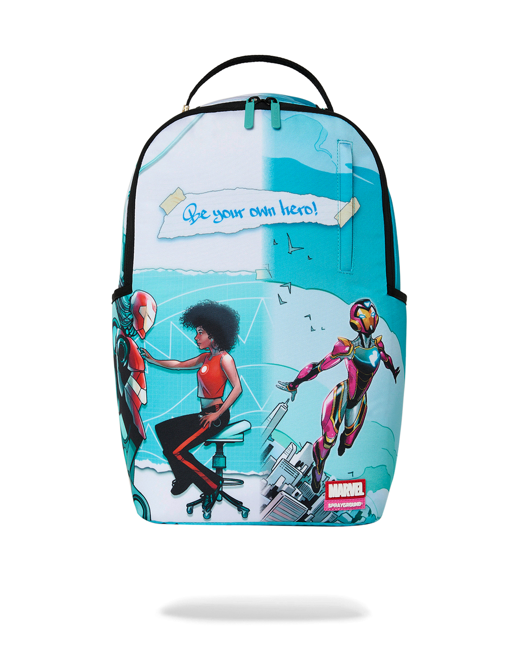 MARVEL IRON HEART OFFICIAL COLLAB - BE YOUR OWN HERO BACKPACK