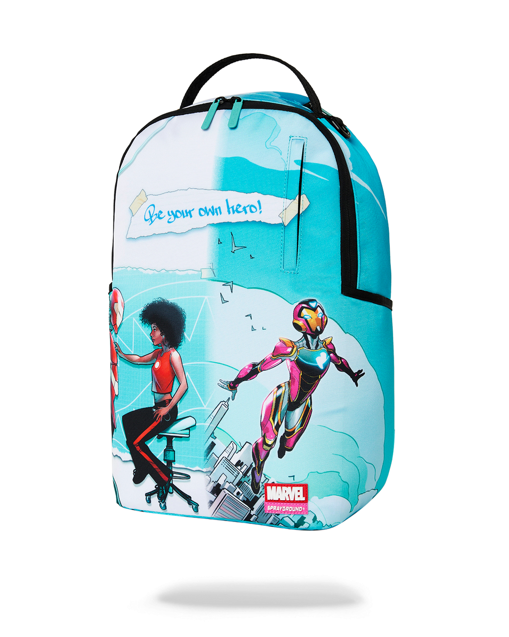 MARVEL IRON HEART OFFICIAL COLLAB - BE YOUR OWN HERO BACKPACK