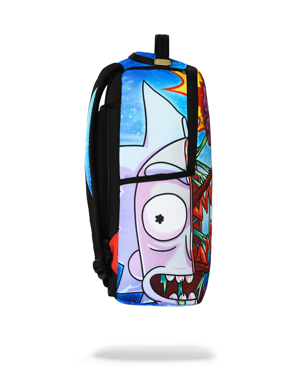 RICK AND MORTY SPLIT RICK HEAD GUTS BACKPACK