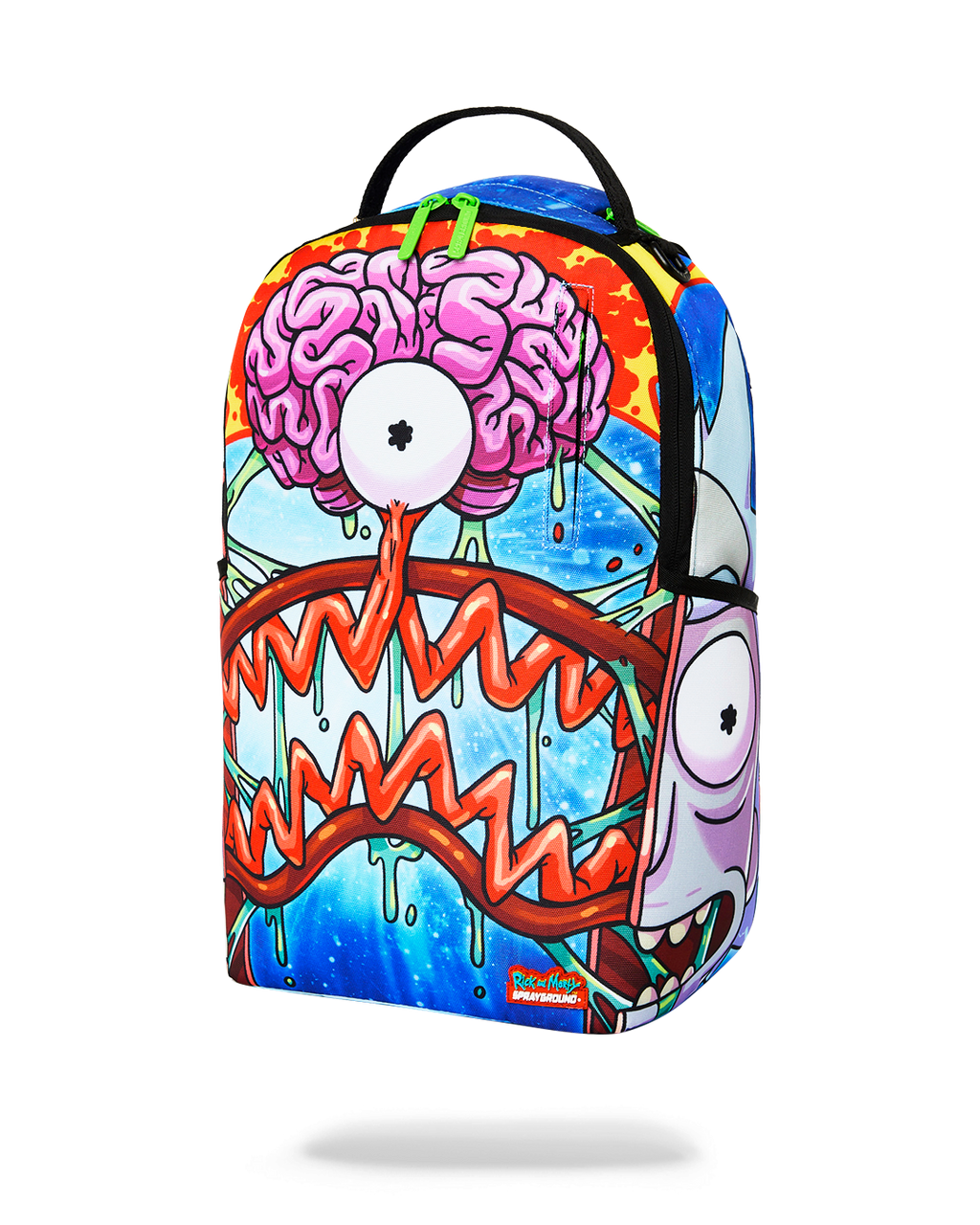 RICK AND MORTY SPLIT RICK HEAD GUTS BACKPACK