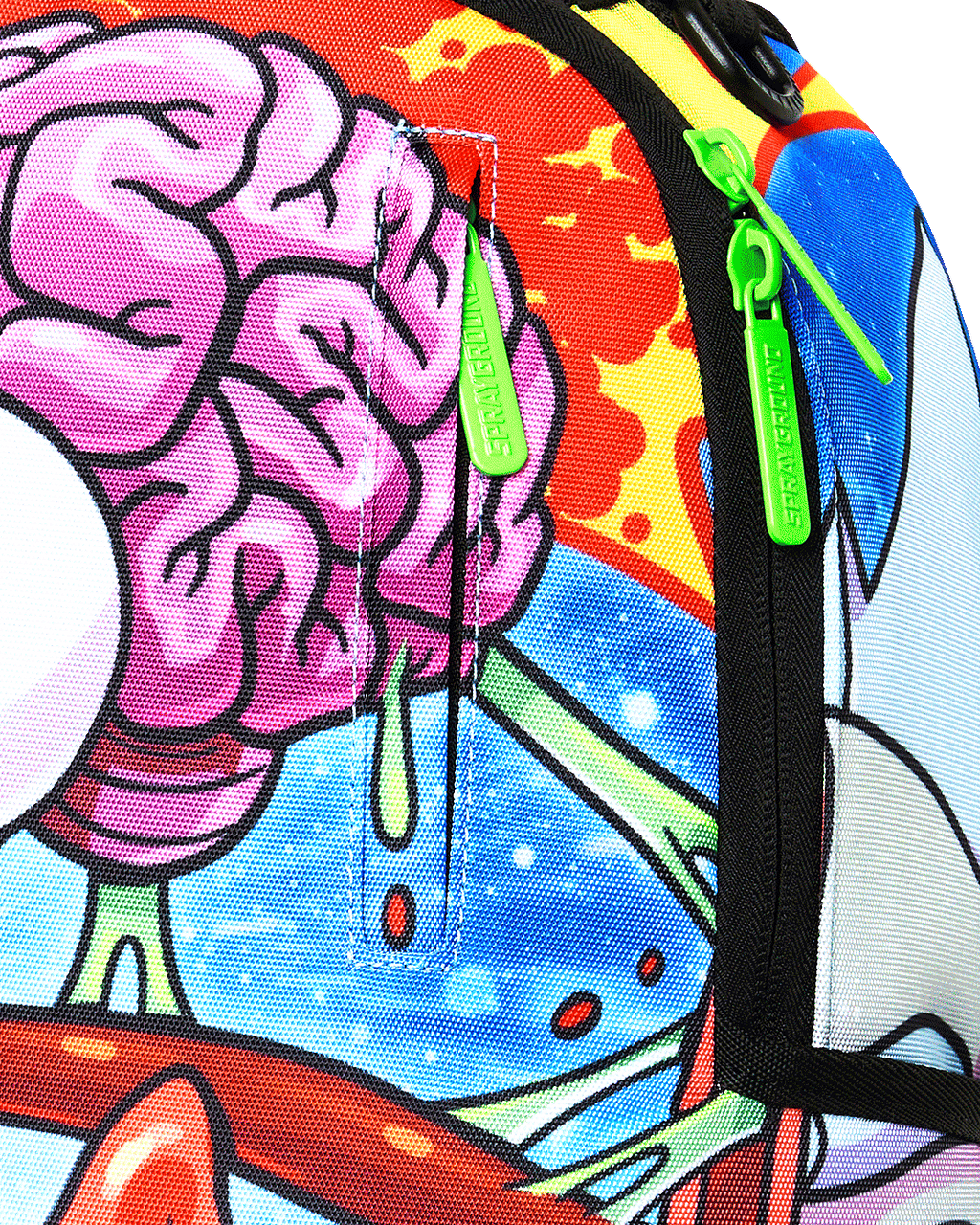 RICK AND MORTY SPLIT RICK HEAD GUTS BACKPACK