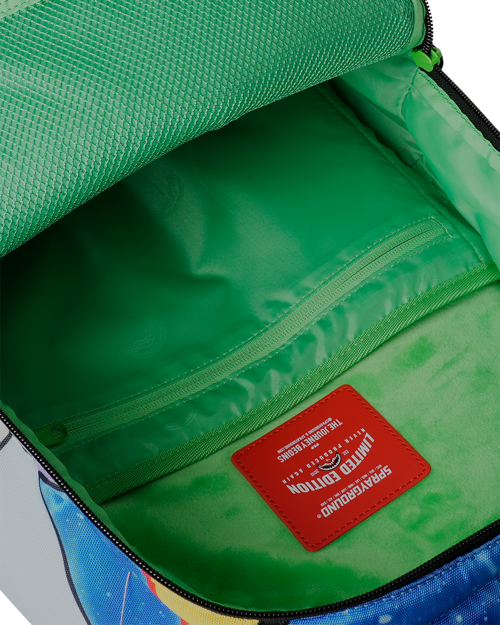 RICK AND MORTY SPLIT RICK HEAD GUTS BACKPACK
