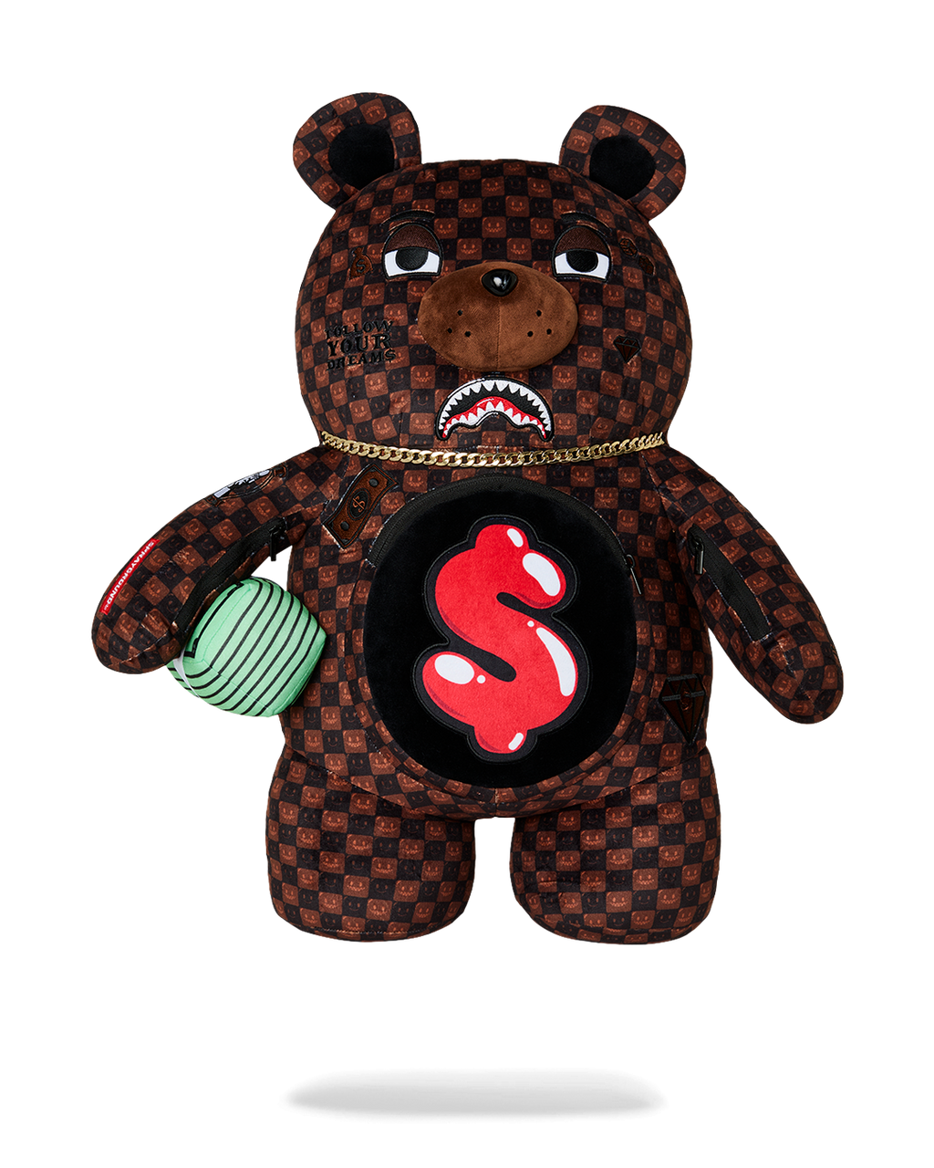 SHARKS IN PARIS GRIN & GRIND MONEYBEAR BACKPACK