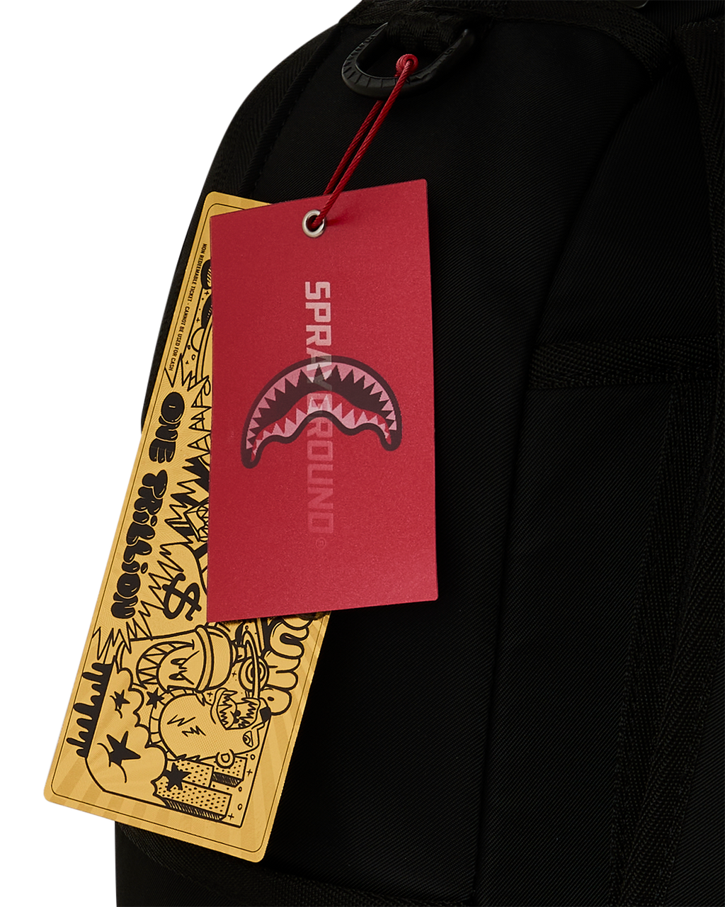 SHARK CENTRAL 2 - BLACK WHITE BACKPACK
