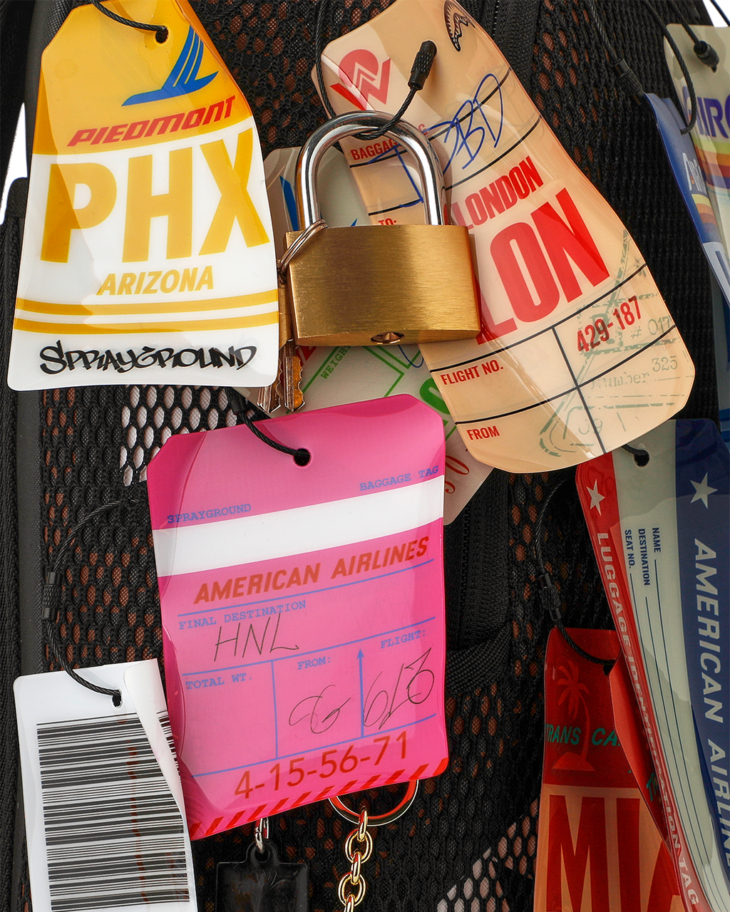 AMERICAN AIRLINES 100 YRS - TAGS ON TAGS BACKPACK