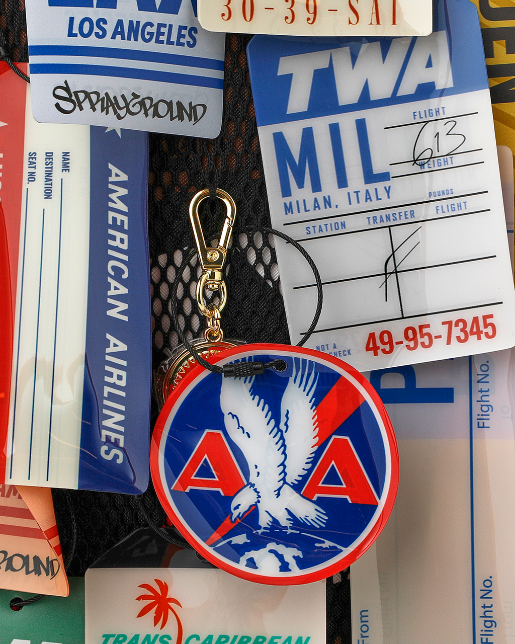 AMERICAN AIRLINES 100 YRS - TAGS ON TAGS BACKPACK