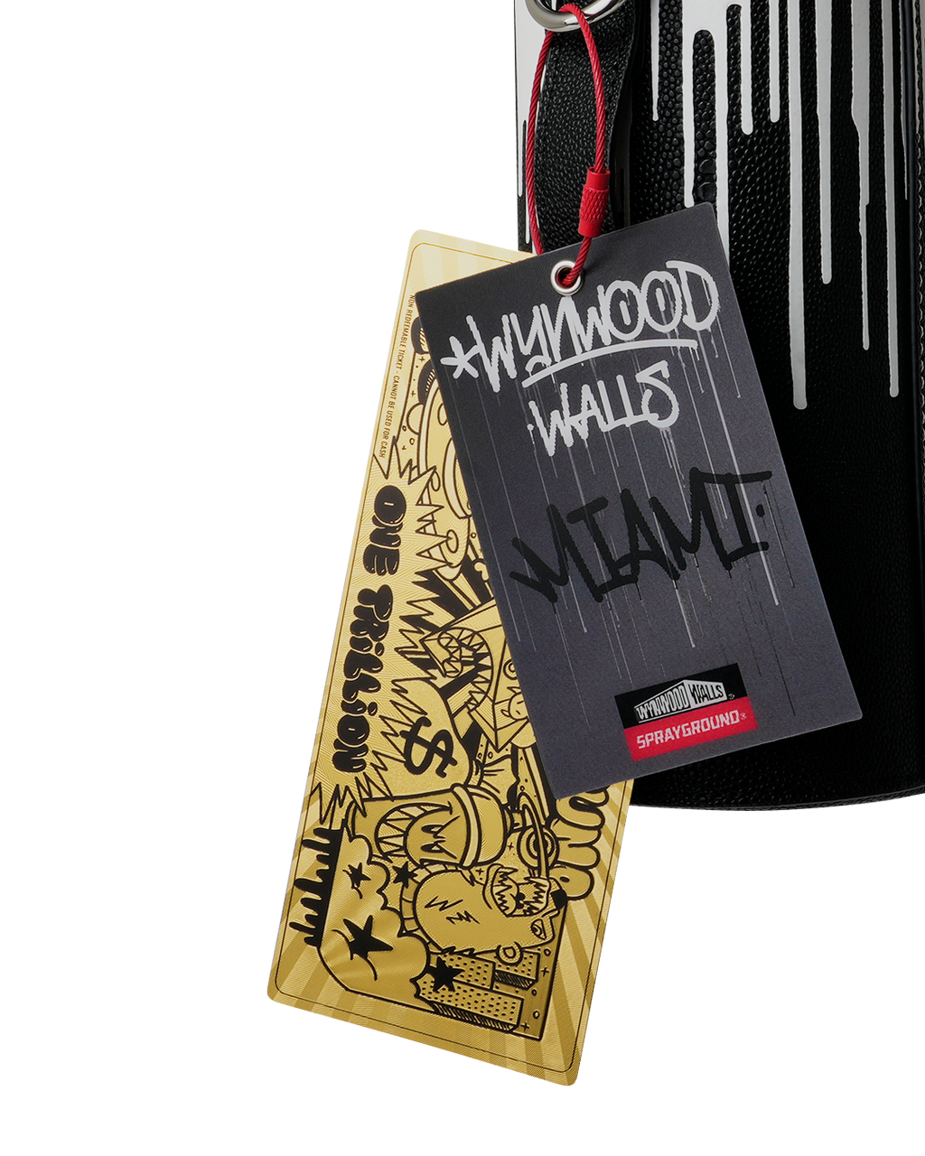 WYNWOOD WALLS COLLAB WATER BOTTLE OR SPRAYCAN HOLDER (BLK/WHT)