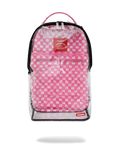 CLEAR DLX BACKPACK - CHECKED OUT (PINK DRIP)