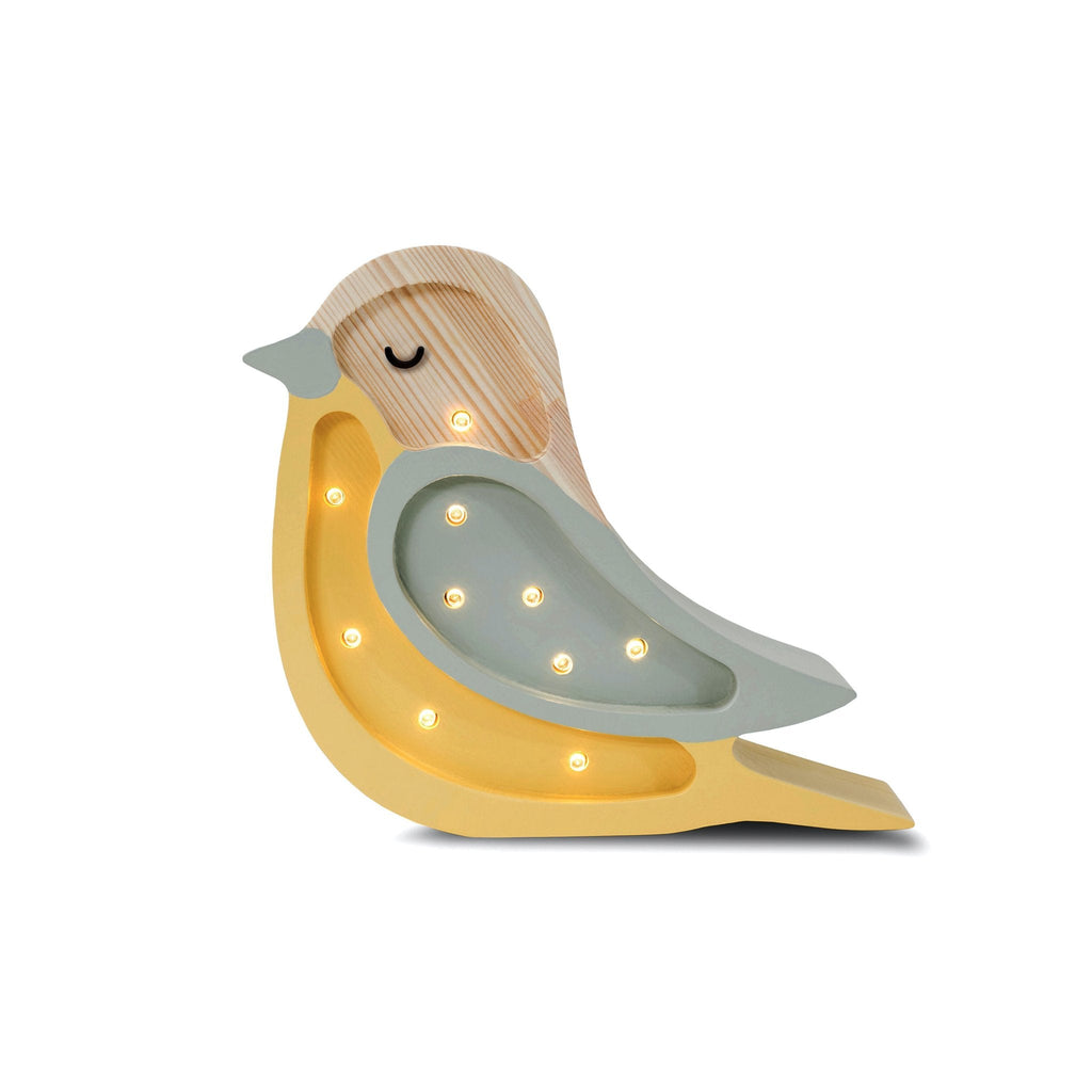 Handmade Wooden Lamp - Bird