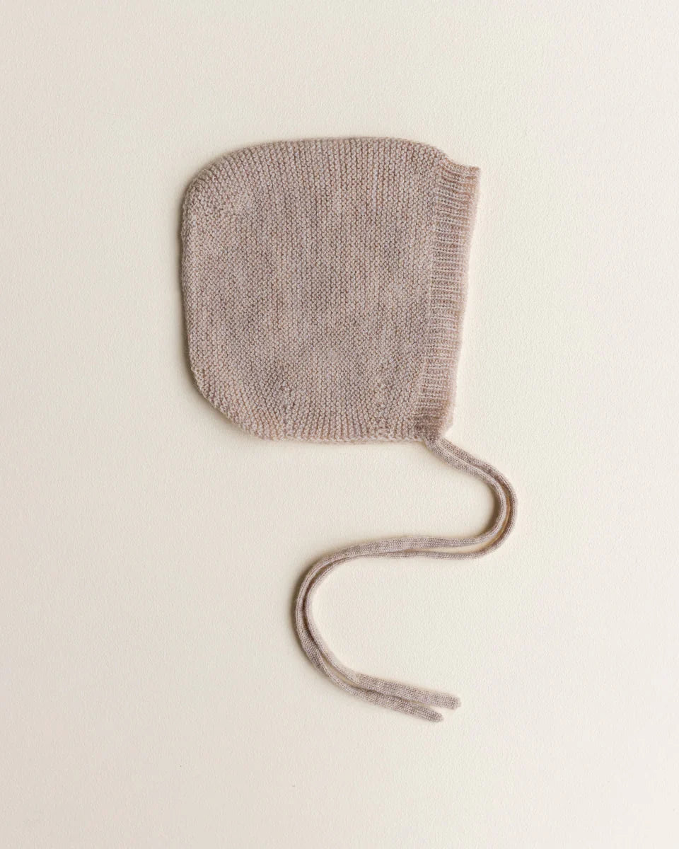 Handmade Merino Wool Newborn Bonnet - Sand