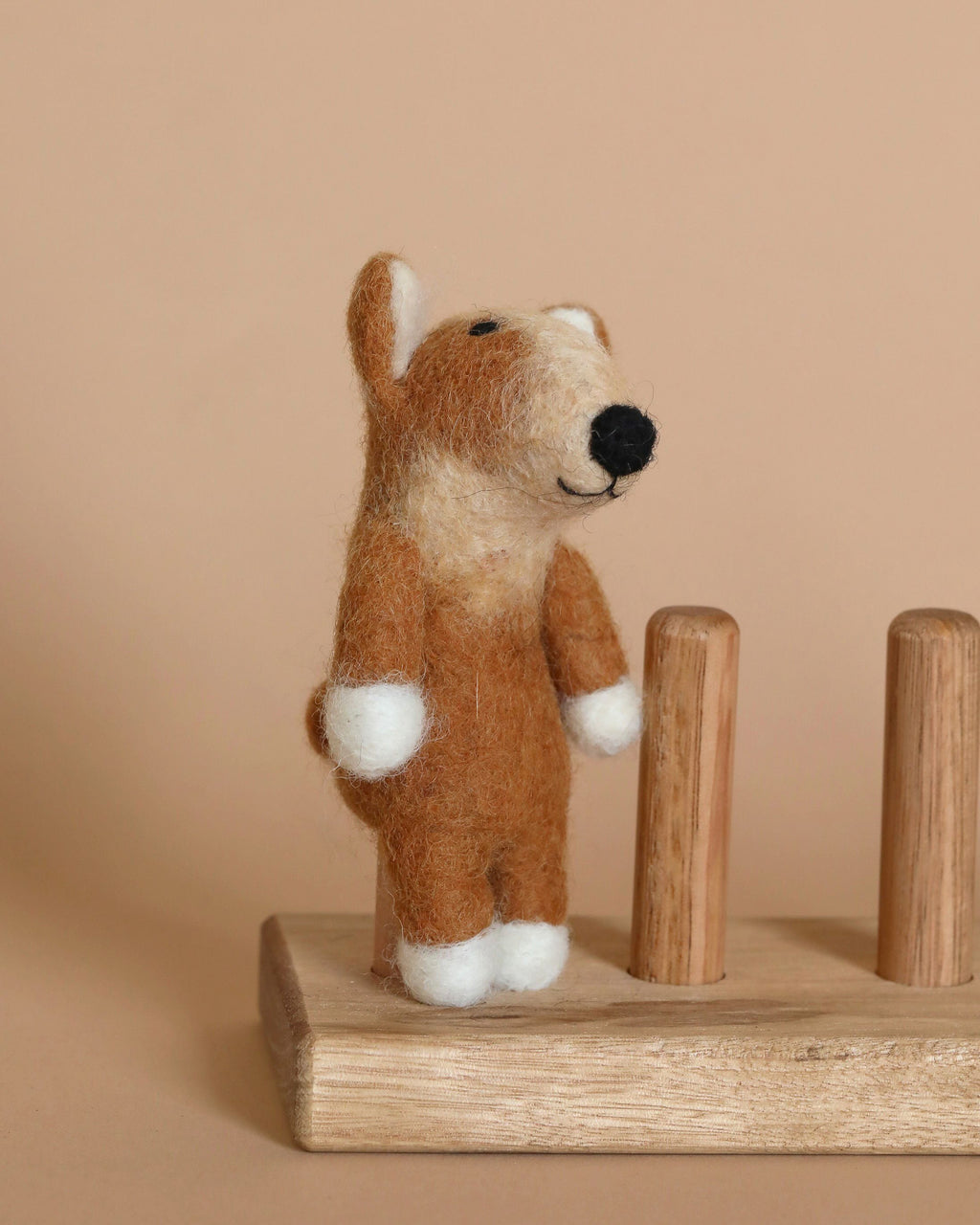 Felt Finger Puppet: Corgi Dog