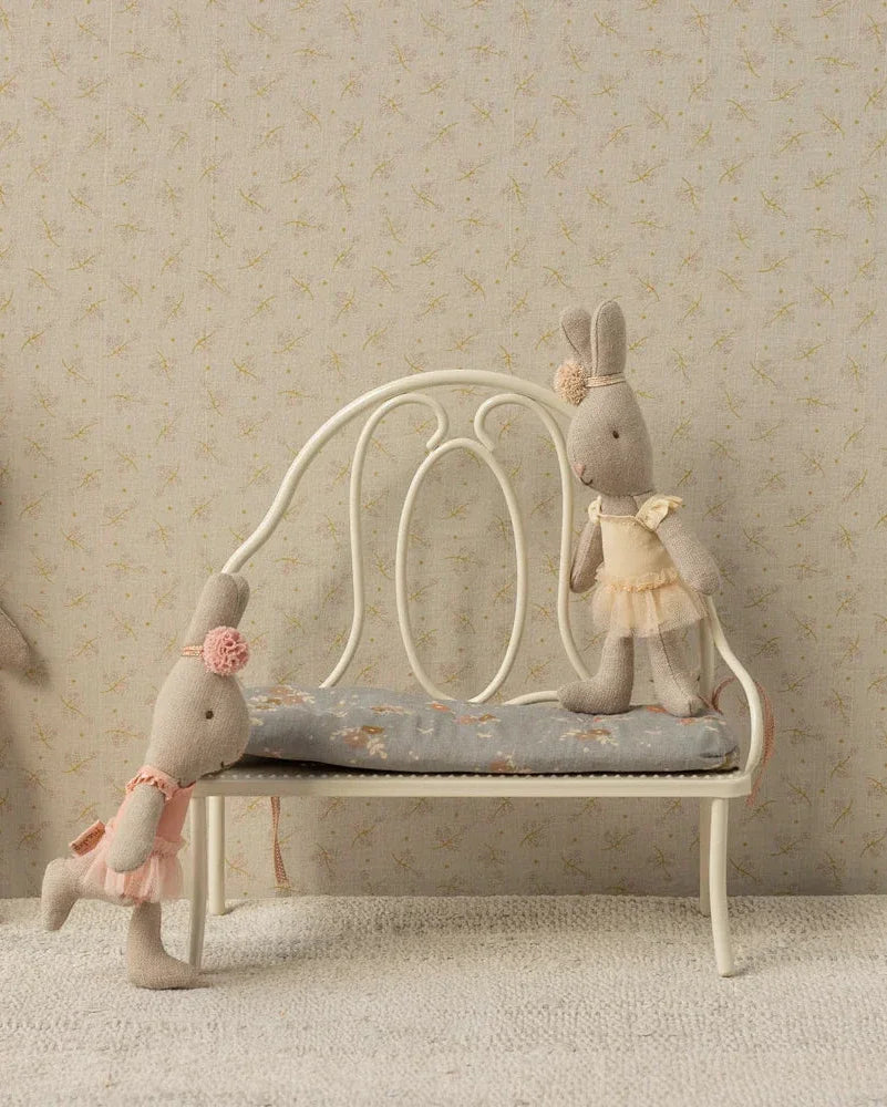 Maileg Vintage Bench, Miniature - Off White