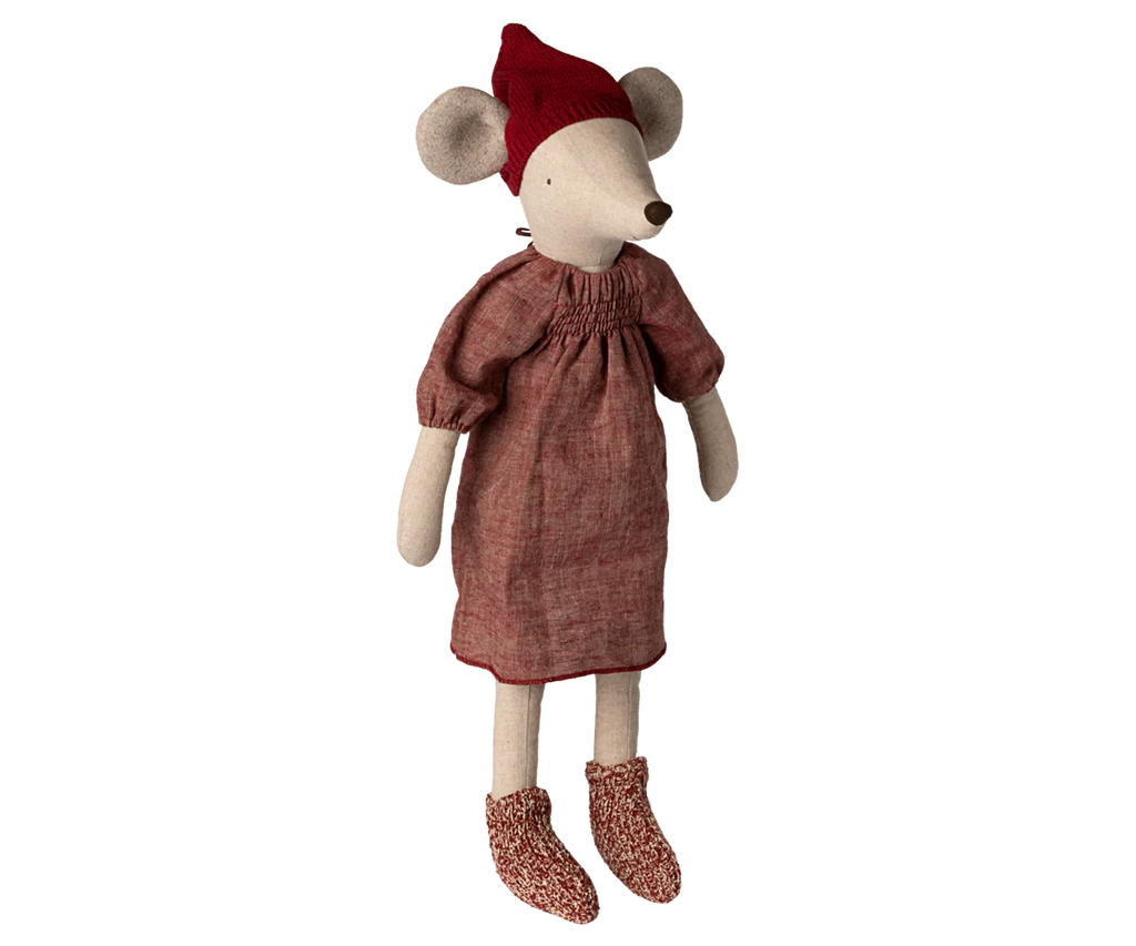PRE-ORDER: Maileg Christmas Mouse, Maxi - Girl (Estimated Arrival Early September)