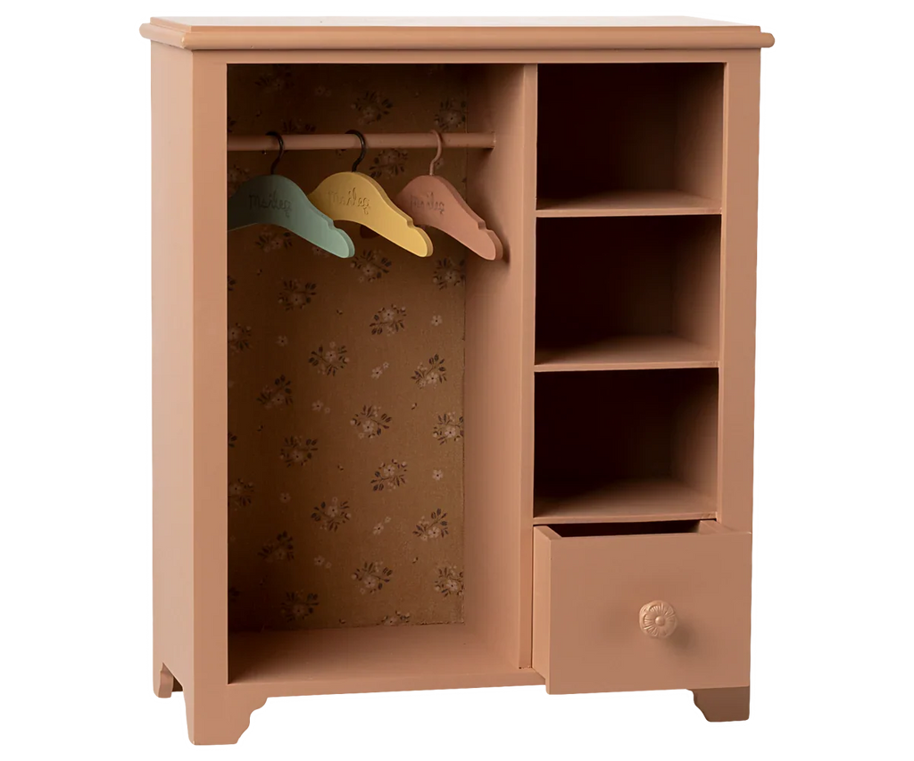 Maileg Wardrobe, Large - Dark Powder (Compatible with Minikane Dolls)
