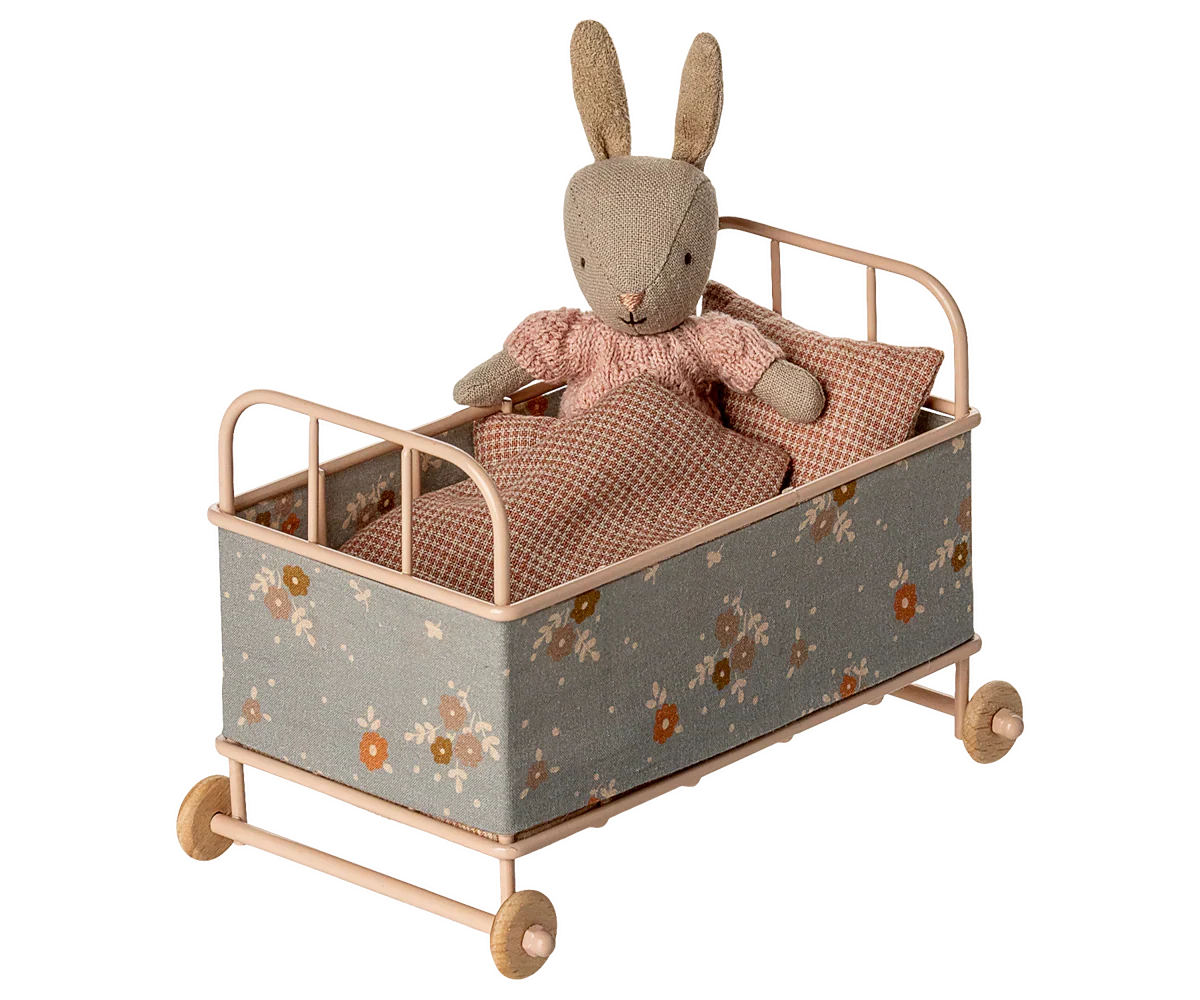 Maileg Cot Bed, Micro - Powder