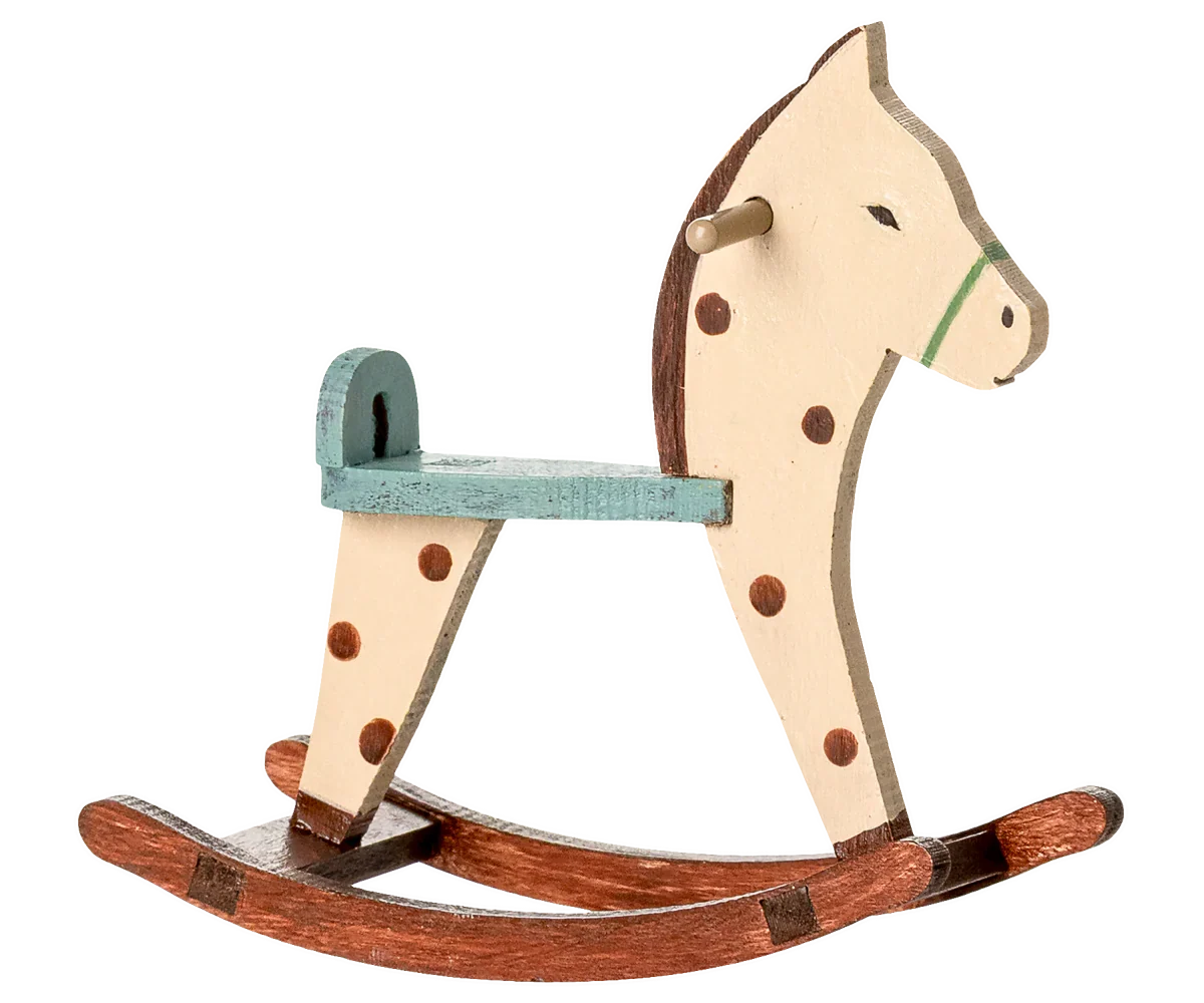 Maileg Rocking Horse, Mouse - Spotted
