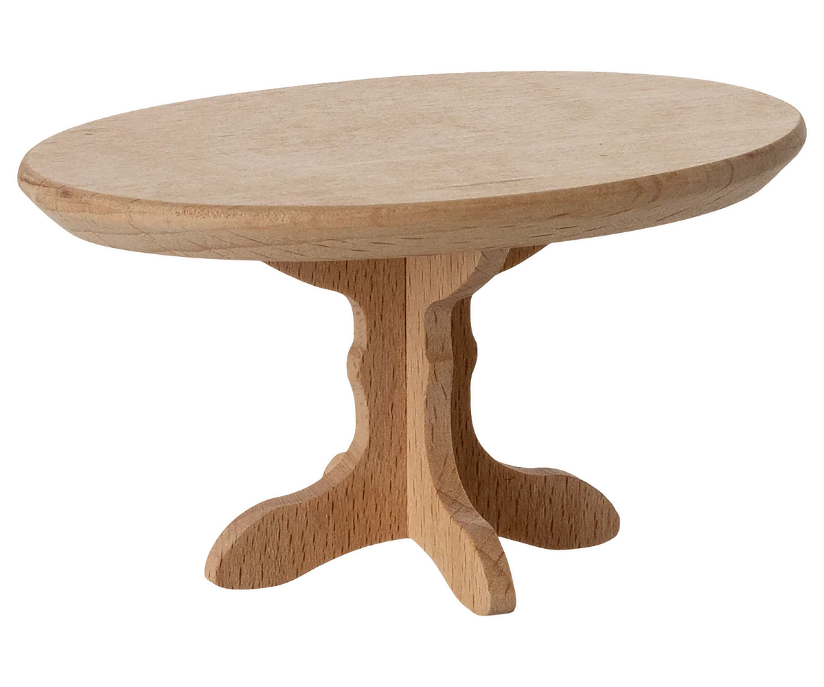 Maileg Oval Coffee Table, Mouse - Nature